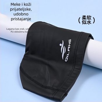 PU premazana plivačka kapa za odrasle, unisex, zaštita kose i ušiju