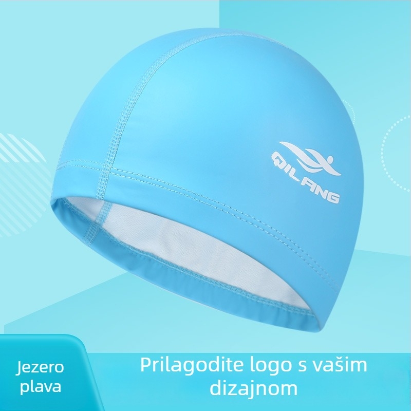 PU premazana plivačka kapa za odrasle, unisex, zaštita kose i ušiju
