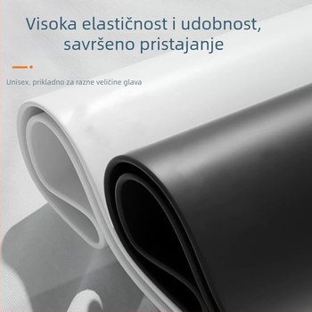 Silikonska kapa za plivanje - Vodootporna - Udobna - Visoka elastičnost - Uzorak: Jednobojan