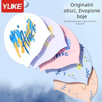 Plivačka kapa od silikona za odrasle, unisex, vodootporna, zaštita od sunca, bez stezanja