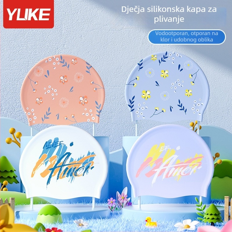 Plivačka kapa od silikona za odrasle, unisex, vodootporna, zaštita od sunca, bez stezanja