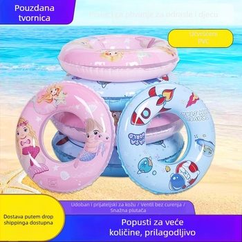 KND Dječji plivački prsten – prozirni PVC, debljina 0,18 mm, za djecu