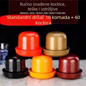 Set kockica, 10 komada, melamin, s podstavkom i shaker čašama za bar