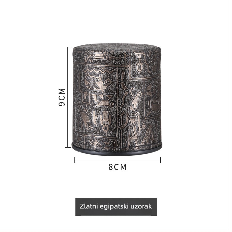 Kožni i PP plastični šejker za kocke – moguć ispis logotipa, zaobljeni kutovi, kutija od 100 komada, pogodno za igre s kockicama i kartama