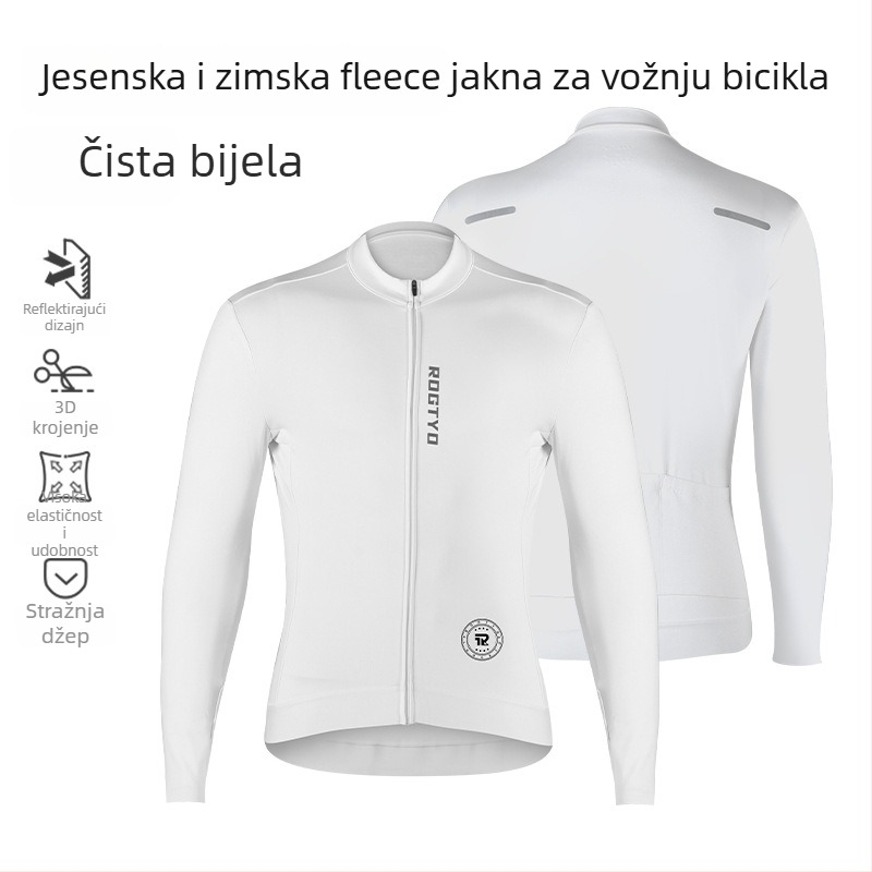 Muški zimski set odjeće za biciklizam – vjetrootpornost, topao materijal, za cestovni bicikl