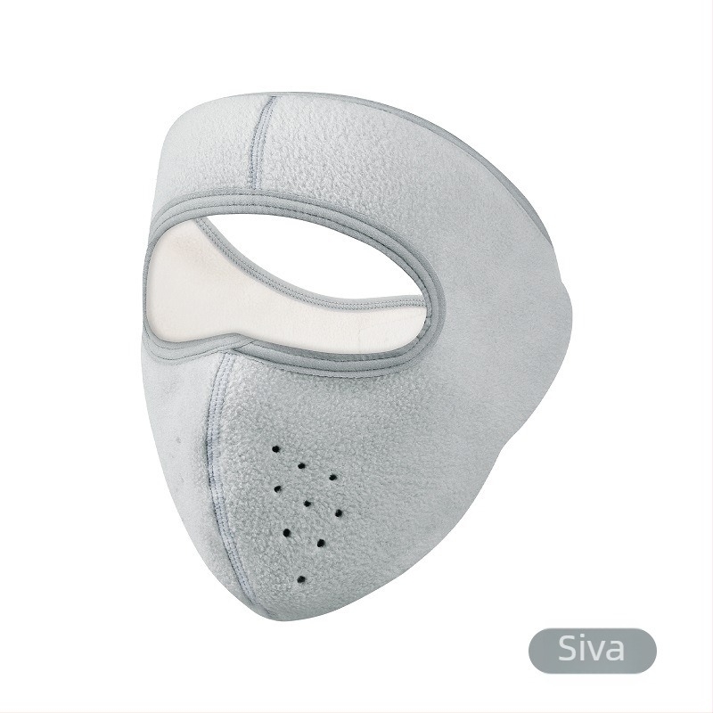 Maska za biciklizam s flis materijalom, potpuna zaštita lica, unisex, prilagodljiva