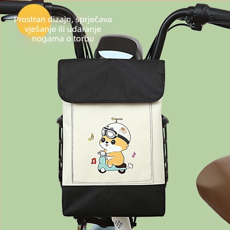 Vodootporna prednja torba za skladištenje za električne skutere, poliester, univerzalna kompatibilnost, velika zapremina