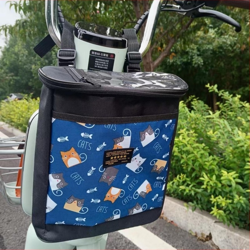 Prednja torba za električni bicikl, vodootporna, Oxford platna, kapacitet 20 L, model 1