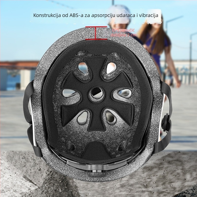 Dječja kaciga za bicikl i skejtanje – prilagodljiva kaciga, ABS+EPS, za djecu, prilagodljiv dizajn