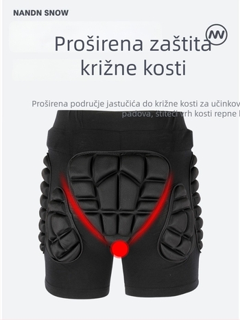 Sealde Dječje hlače zaštite kuka – unutarnje nošenje, prozračne EVA, za skijanje i rolanje