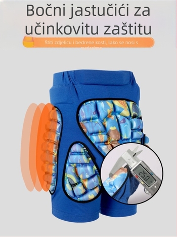 Sealde Dječje hlače zaštite kuka – unutarnje nošenje, prozračne EVA, za skijanje i rolanje