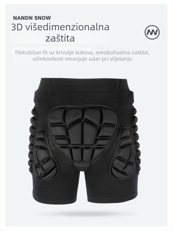 Sealde Dječje hlače zaštite kuka – unutarnje nošenje, prozračne EVA, za skijanje i rolanje