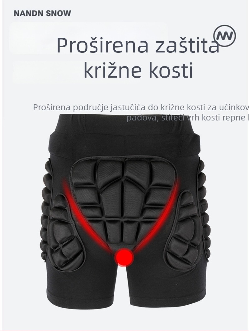 Sealde Dječje hlače zaštite kuka – unutarnje nošenje, prozračne EVA, za skijanje i rolanje