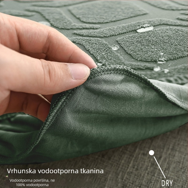 Vodootporan žakard presvlaka za stolicu, standardne veličine, otporna na prašinu i habanje, moderni minimalistički stil, s cvjetnim ili jednobojnim uzorkom, za dom, blagovaonicu i hotelske stolice