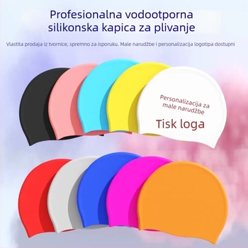 Plivačka kapa od silikona za odrasle, jednofarbni dizajn, podrijetlo Guangdong, za plivanje i vodene sportove