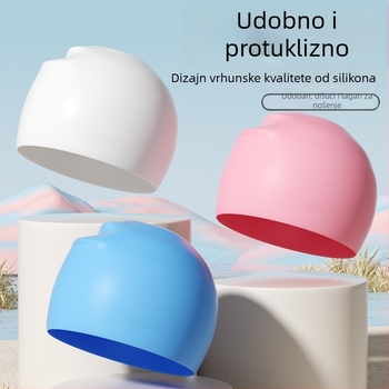 Plivačka kapa od silikona za odrasle, jednofarbni dizajn, podrijetlo Guangdong, za plivanje i vodene sportove