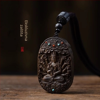 Ručno izrađena geometrijska cirkon ogrlica, prirodni stil