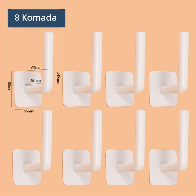 Držač zavjesa bez bušenja – zidni kukica s kopčom za tuš zavjese i zavjese na vratima (materijal: svileni cvijet; šifra proizvoda: F97st76j668st5; marka: Other; stil: općenito)
