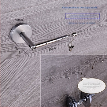 No-Drill Indoor Curtain Wire Rope, Curtain Track Cord, Balcony Clothesline, Customizable