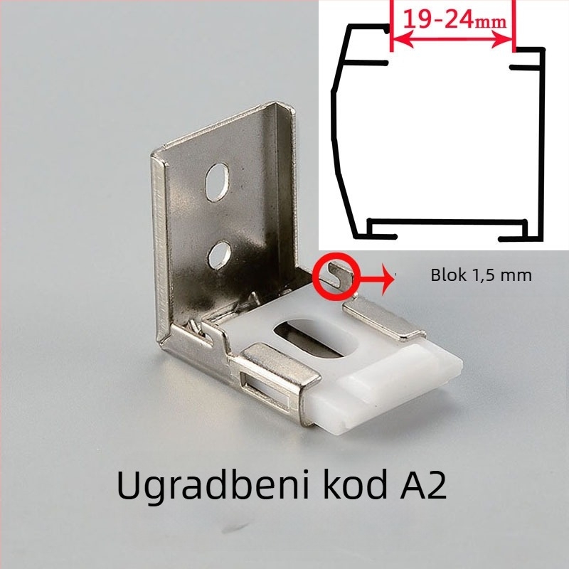 Držač koda za rimske i rolo zavjese – pribor za montažu s perlama, mekana gazasta zavjesa