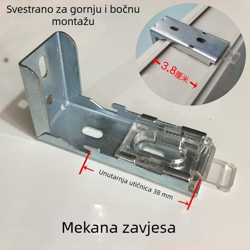 Držač koda za rimske i rolo zavjese – pribor za montažu s perlama, mekana gazasta zavjesa