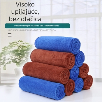 Mikrovlakna krpa za čišćenje kućanstva i kuhinje, za pranje auta i sušenje kose – debela, izvrsno upija
