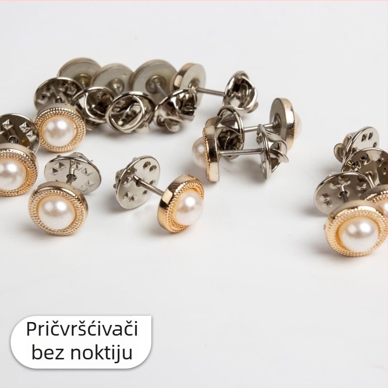 Okov za zavjese od čipke bez gumba — bezšivna instalacija, fiksna i skrivena kopča, uklonjiva — metal + plastika — New Lace