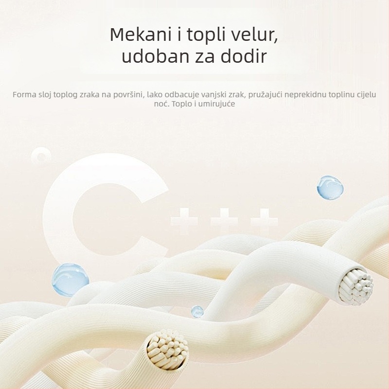 Milk pliš deka, trostruko slojevita, za kauč i ured, poliester, sve sezone, minimalistički stil