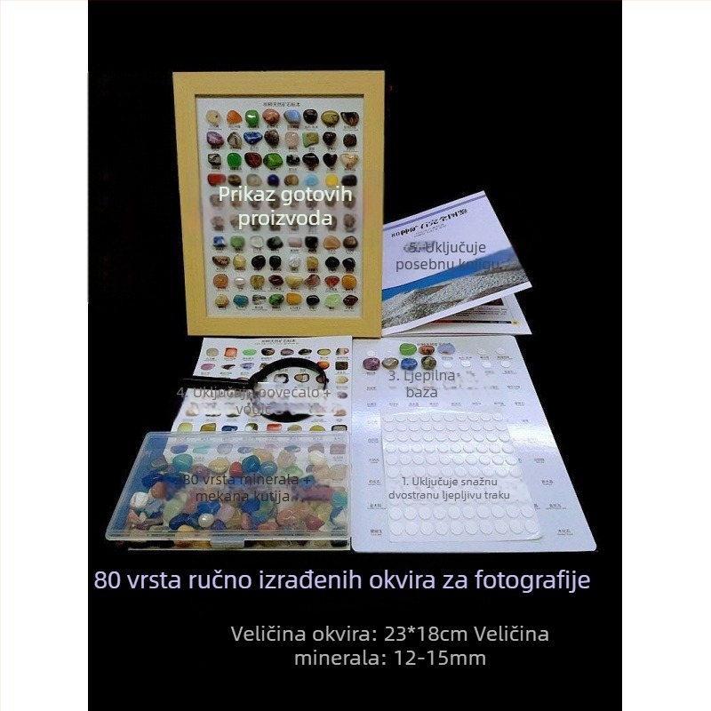 Krištalni minerali za izložbu — prirodni kristali za istraživanje i učenje djece; Marka YGDE; Materijal: Drugo; Stil: Moderno pojednostavljeno; Graviranje; Poklon za rođendan