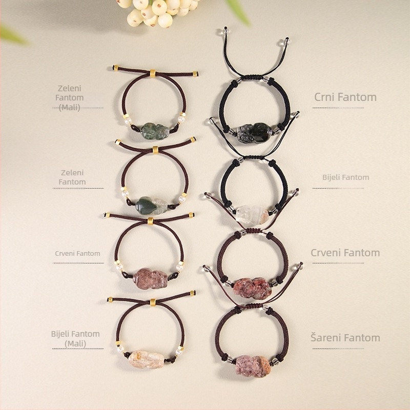 Narukvica s kristalom duha, elastična užad, individualno pakiranje, ljeto 2023 izdanje