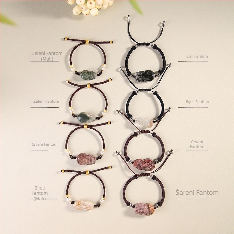 Narukvica s kristalom duha, elastična užad, individualno pakiranje, ljeto 2023 izdanje