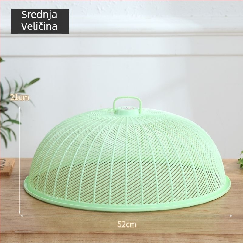 Kružni plastični poklopac za povrće – polipropilen, protiv muha i prašine, za blagovaonu i kuhinju