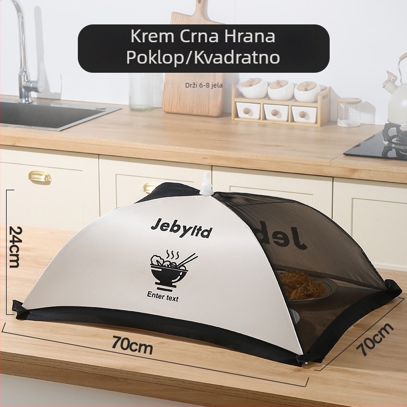 Veliki poklopac za hranu od mreže, prašinu i otporan na insekte, sklopivi poklop za stol, moderan stil