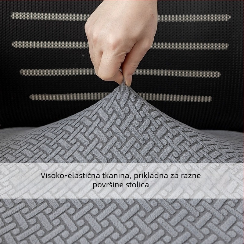 Navlaka za uredsku stolicu od flanel materijala, protuklizna, otporna na habanje, zaštita od prašine; kvadratni oblik, skandinavski stil.