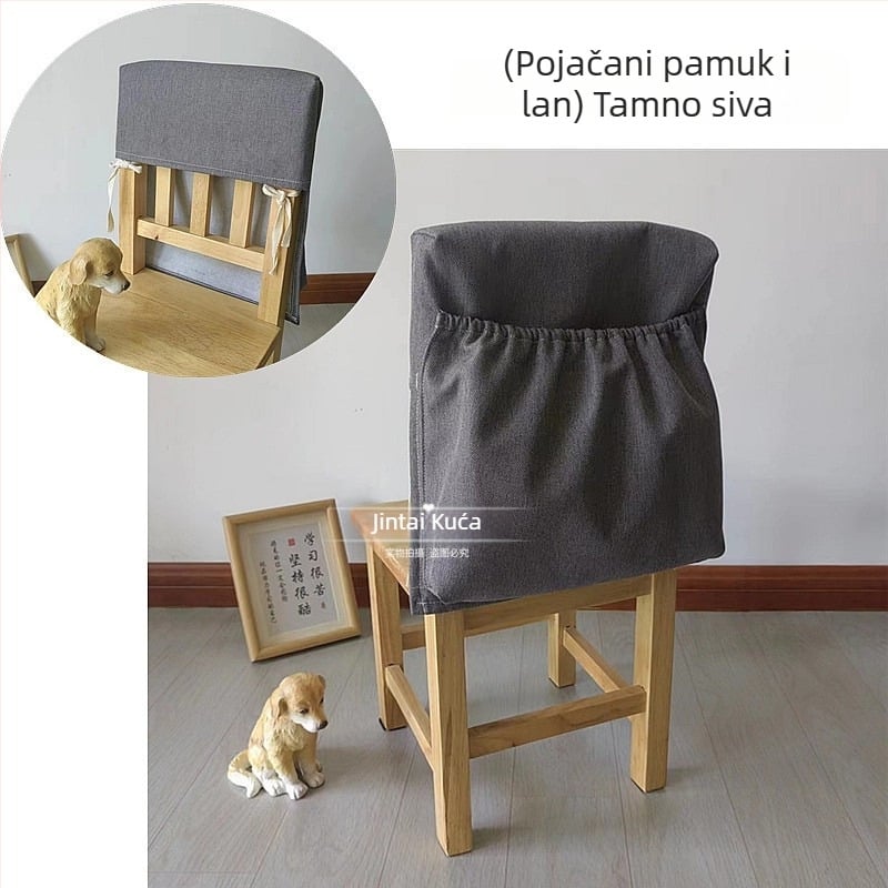Set dječjih stolaca za vrtić s zaštitom od prašine na stražnjem dijelu, stražnjim džepom za pohranu, visećom vrećicom za knjige i debelim naslonom.
