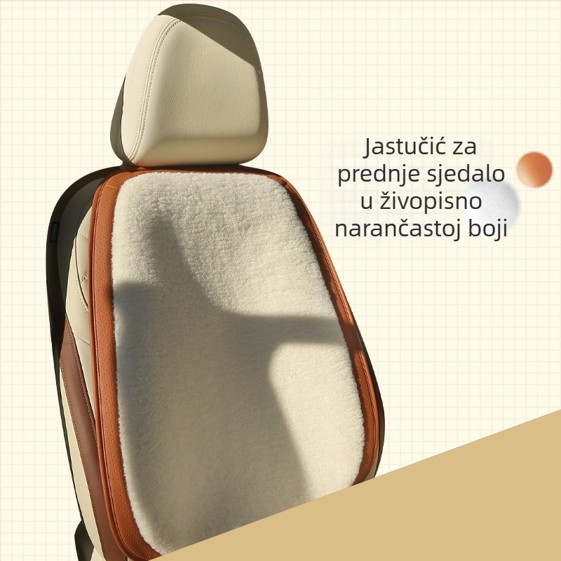 Navlaka za automobilsku sjedalu od pliša, zimska verzija, kompletna zaštita prednjih i stražnjih sjedala, ne može se prilagoditi, ovlaštena privatna marka