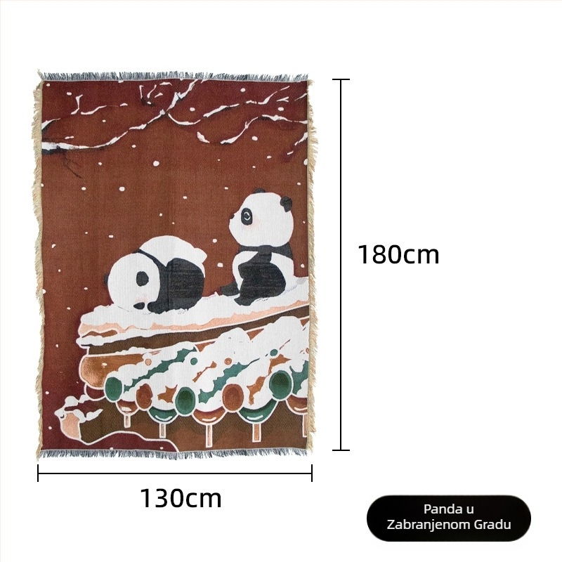 Gobelin – Boemska stil pozadina za božićnu zabavu, prilagodljiva zidna dekoracija, pravokutnog oblika, mješavina poliestera i pamuka (81–90% poliester, 19% pamuka), crtani uzorak, tkan strojno