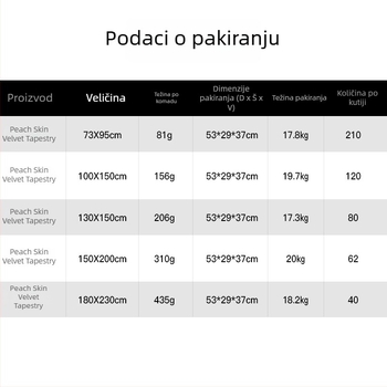Svjetleći goblen od poliestera, pravokutnog oblika, 100% poliester, digitalni termalni prijenos, uzorak: krug/srce