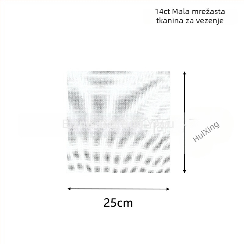 Set za cross-stitch na mrežastom platnu - poliester pamuk, 14CT/11CT