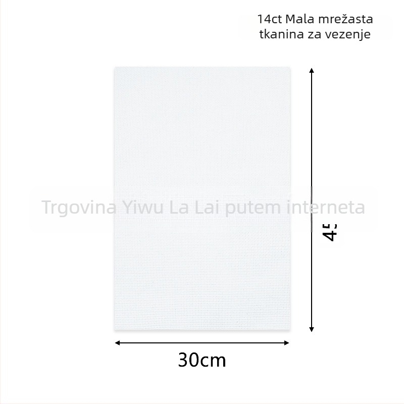 Set za cross-stitch na mrežastom platnu - poliester pamuk, 14CT/11CT