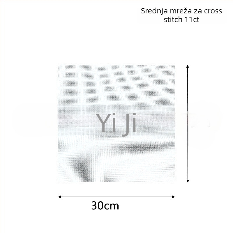 Set za cross-stitch na mrežastom platnu - poliester pamuk, 14CT/11CT