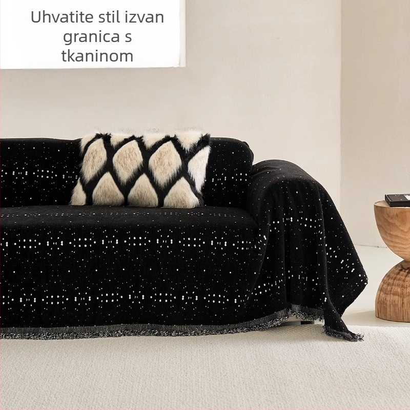 Chenille presvlaka za kauč – potpuno pokrivanje za trosjed, četiri godišnja doba, jednostavan moderni stil; uzorci: otisak leoparda, apstraktna slika, slatke životinje