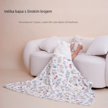 Prilagođeni novorođenčki ručnik-kapuljača za kupanje s kapuljom, upijajući coral fleece i gazasta presvlaka, 300–400 g, šivanje ruba, personalizirani uzorak