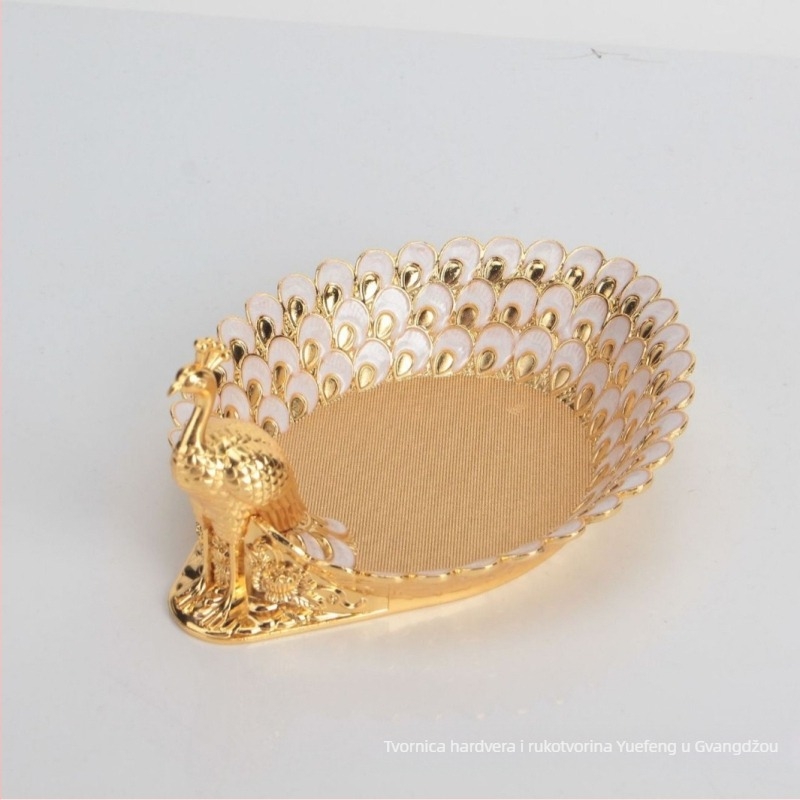 Tanjur za voće od aluminijske legure s životinjskim uzorkom, nordijskog stila, za posluživanje voća i dekoraciju.