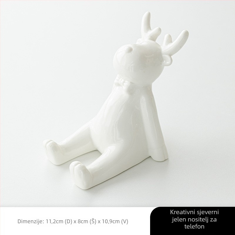 Držač za telefon s dizajnom jelena, stolna dekoracija (Porcelan, Marka Mu xu, Skandinavski stil, Tema: Životinje)