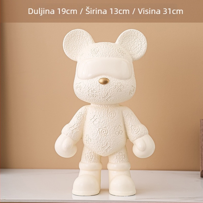 Kashi smolna karikatura ručno izrađena figura medvjed-štednjak za dnevni boravak, TV ormarić i hodnik