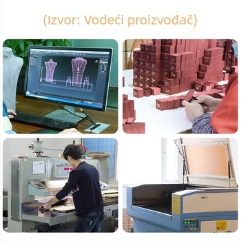 Drveni pladanj za nakit – masivno drvo, pravokutni oblik, ručna izrada, antički stil