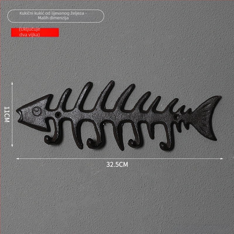 Zidna dekorativna figura u obliku čekića od lijevanog željeza, metalna dekoracija za dom