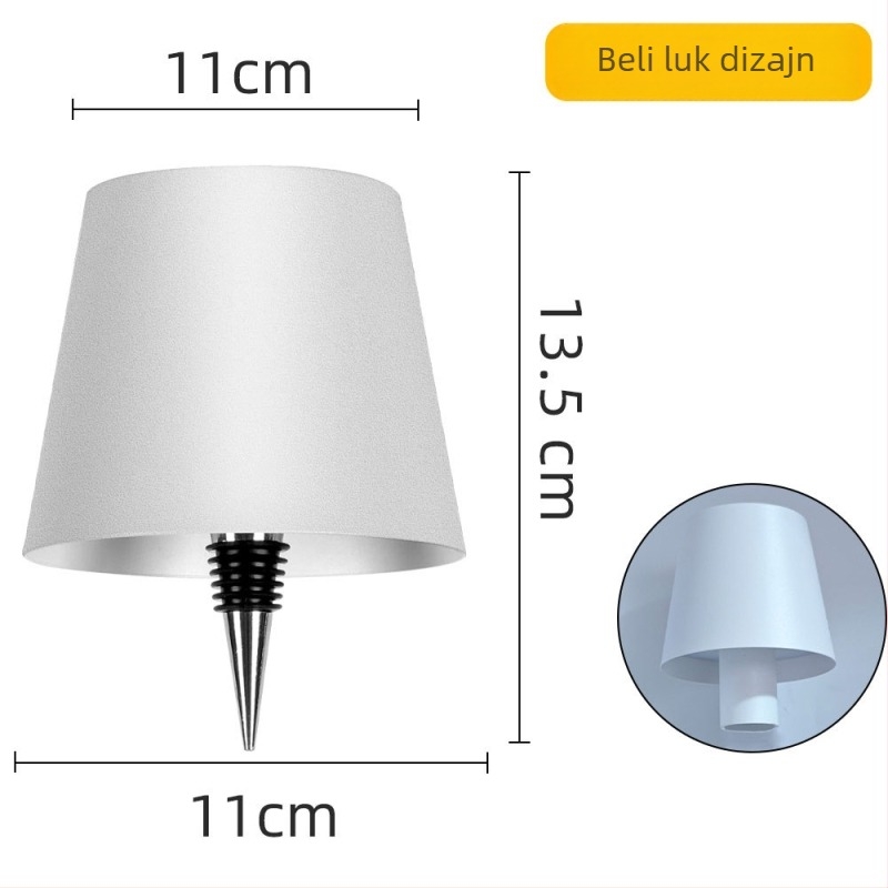 Stolna lampa za bočicu vina s RGB ambijentalnim svjetlom, metalni držač, kreativni stil, OEM logotip, stojeći dizajn