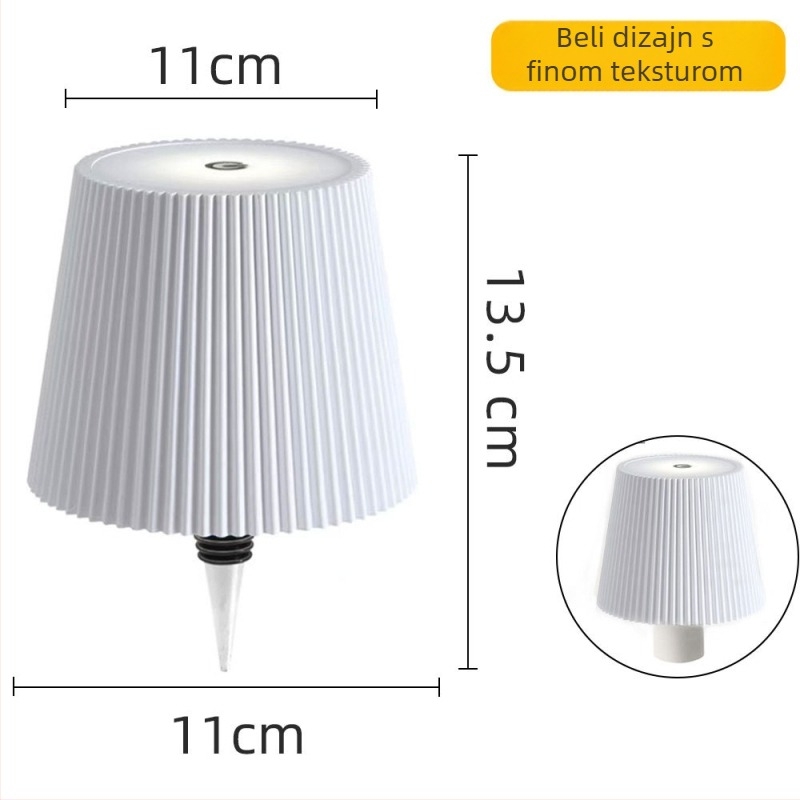 Stolna lampa za bočicu vina s RGB ambijentalnim svjetlom, metalni držač, kreativni stil, OEM logotip, stojeći dizajn